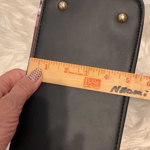 NWOT BLACK handbag with shoulder strap included. Purchased NEW but never carried - Picture 12 of 14